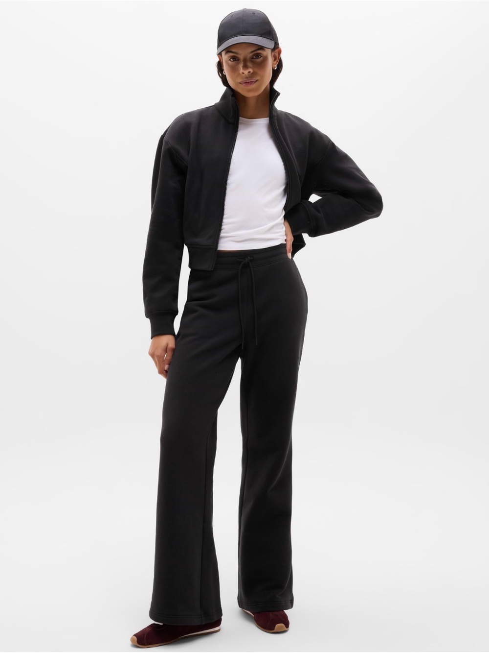 NWT Athleta Forever Fleece Black Bootcut Sz S/P